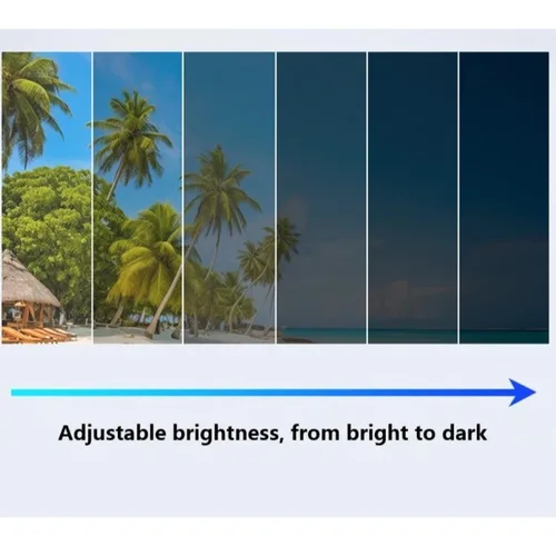 Imagen 2 del producto Nuevo ND2-400 gafas de sol con atenuación ajustable, gafas de sol polarizadas con filtro ND de 9 niveles, gafas de sol para pescar al aire libre