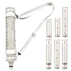 Shuttlecock Badminton Training Equipment Server Artifact Shuttlecocks Storage Tube Badminton Balls Holder Shoulder Barrel