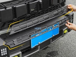 Car Style Front Racing Grille Cover Middle Mesh Trim Insect Screen Anti Bug Net Accessories For Chery Jetour T2/Traveler 2023 +