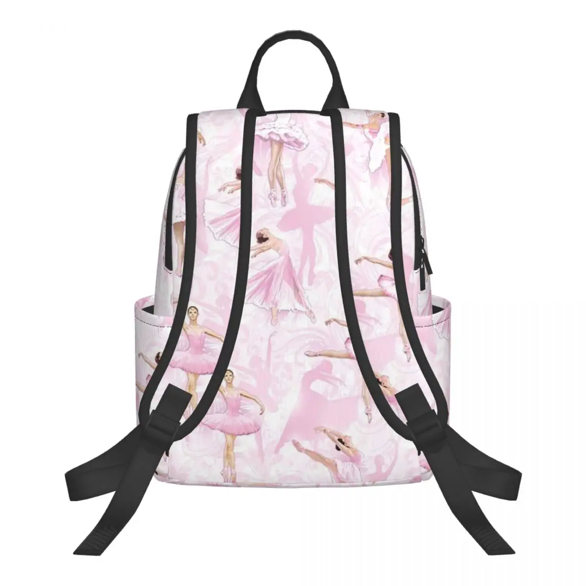 Ballet Dance Makes Me Free Ballerina Dancer Student Backpack School Bag Hiking Travel Daypack for Boys Girls Bookbag Shoulder