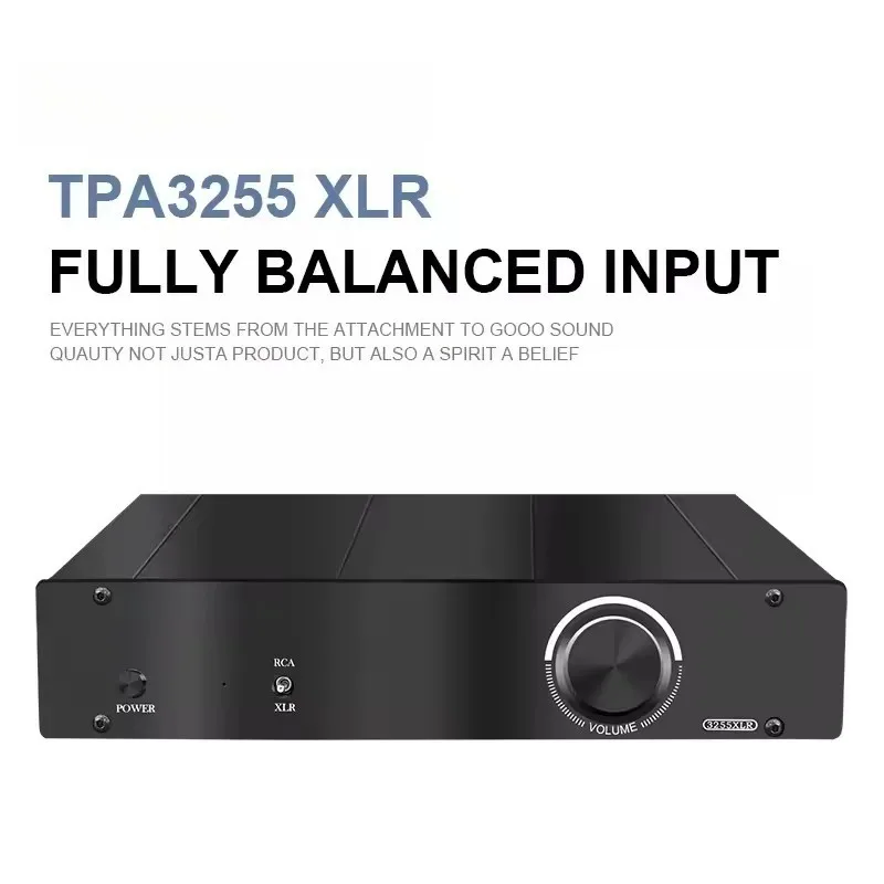 

TPA3255 XLR Sound Amplifier Fully Balanced Input and Output 300W*2 Audiophile Digital Amplifier HiFi Stereo AMP