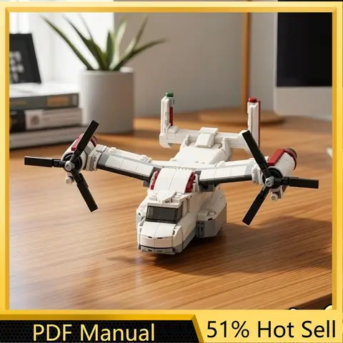 1087Pcs Moc Technic Space Osprey Aircraft Random Building Blocks DIY Assembly Gifts for Adults Collection Desktop Toy Suit