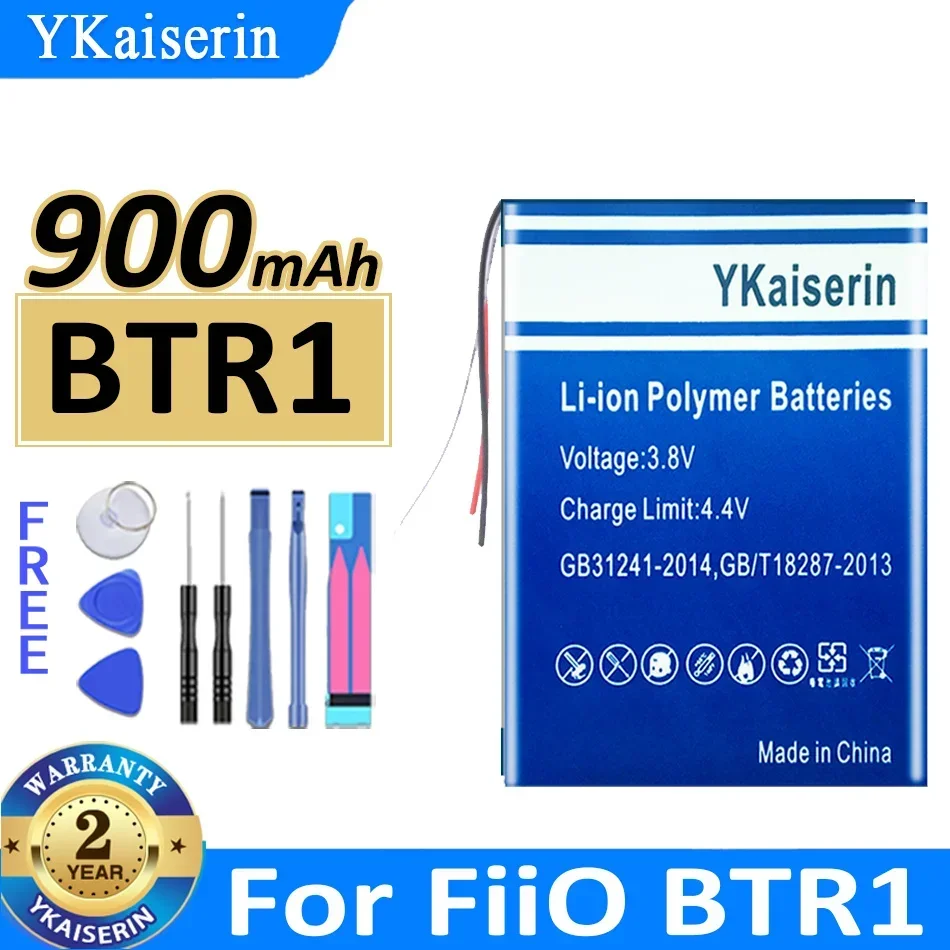 900mAh YKaiserin Battery For FiiO BTR1 BTR5 Batteria