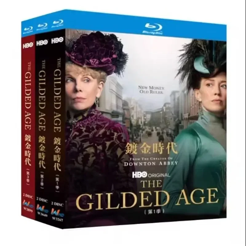 The Gilded Age Season 1-3: 6-Disc All Region New Box Set Blu-ray Disc English Audio High Definition BD DVD