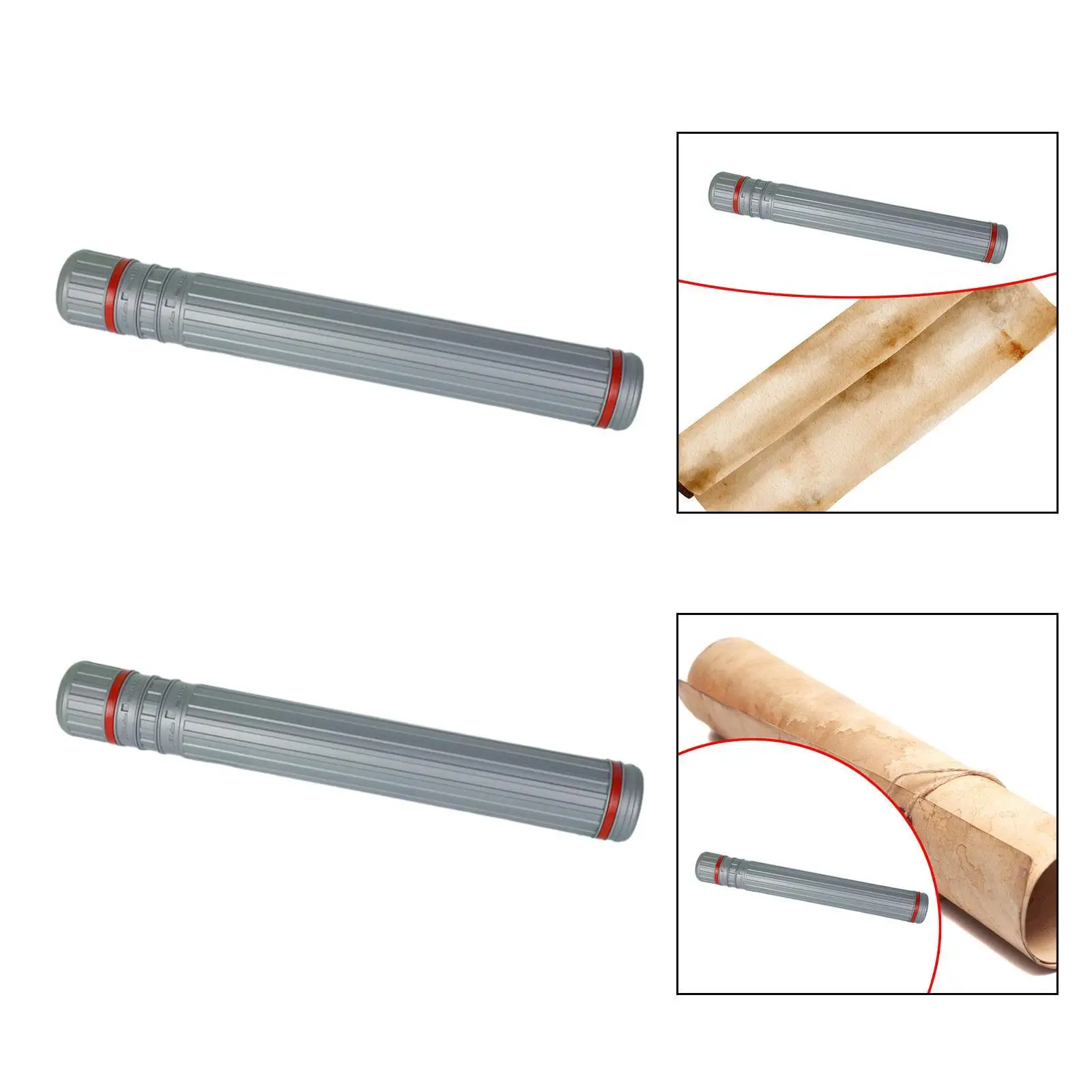 

Extendable Poster Tube with Adjustable Shoulder Strap, Document Storage Tube for Construction Plans