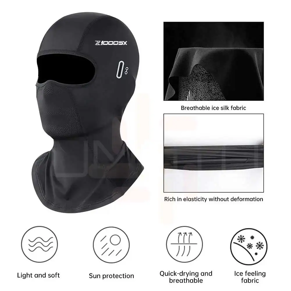 สําหรับ kawasaki Z1000SX Balaclava รถจักรยานยนต์ฤดูร้อนคอหน้ากากใบหน้า Windparoof Faace Shield ผู้ชาย Biker