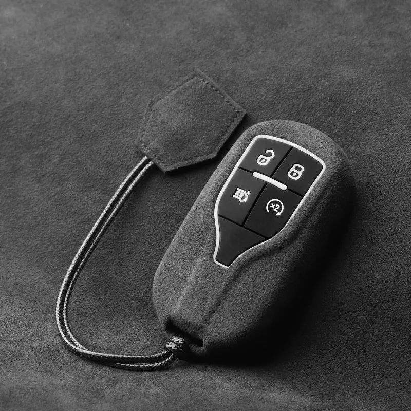 

For Maserati levante Quattroporte ghibli ABS suede High end specialized key bag box Car remote control protective case