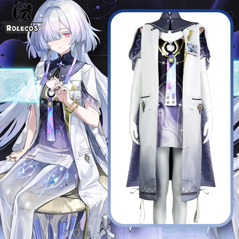 

ROLECOS Game Wuthering Waves Mornye Cosplay Costume Women Halloween Carnival Party Role Playing Uniform Full Set