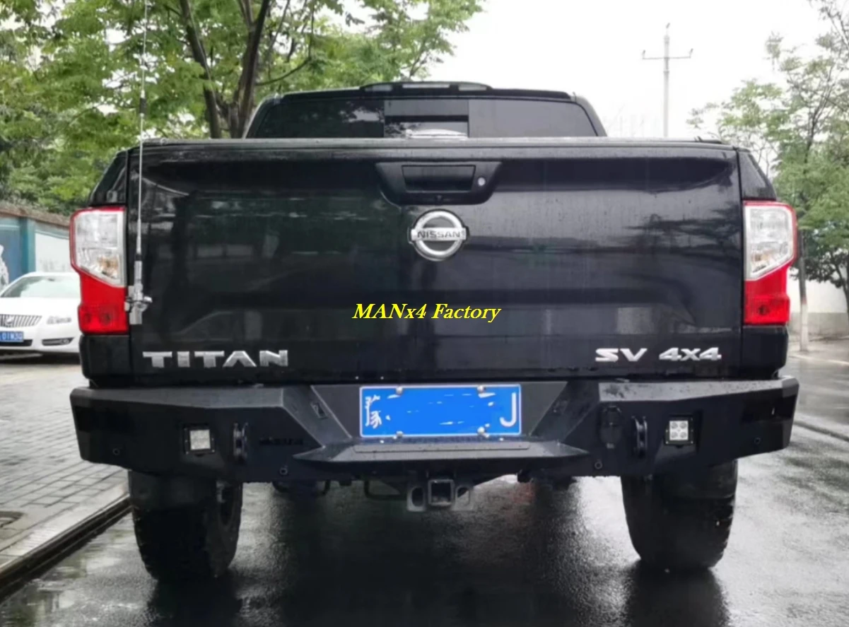 MANx4  Steel Bumper Rear Bumper For Nissan Titan 2016+ Pickup