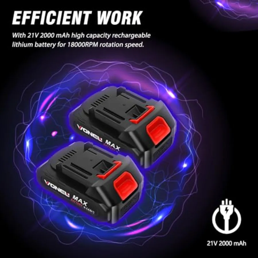 เครื่องตัดหญ้าไร้สาย 21V พร้อมล้อ สำหรับดูแลสวนและสนามหญ้า 3-in-1 เครื่องตัดหญ้าแบบแปรง/เครื่องตัดหญ้าแบบสาย/เครื่องตัดหญ้า