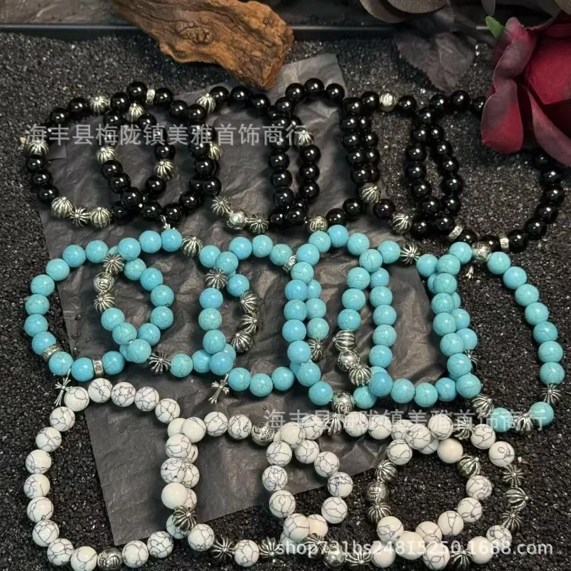 New Source Turquoise Bracelet Crowe Accessories Light Luxury Niche Ethnic Style Bracelet Retro Old Bracelet