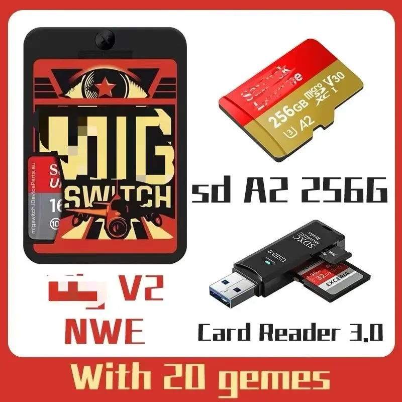 NEW Mig Switch V2 mig switch V2 Universal Card Switch Flash Card NS Game Console Burner Card With TF Card Mig Switch 2024