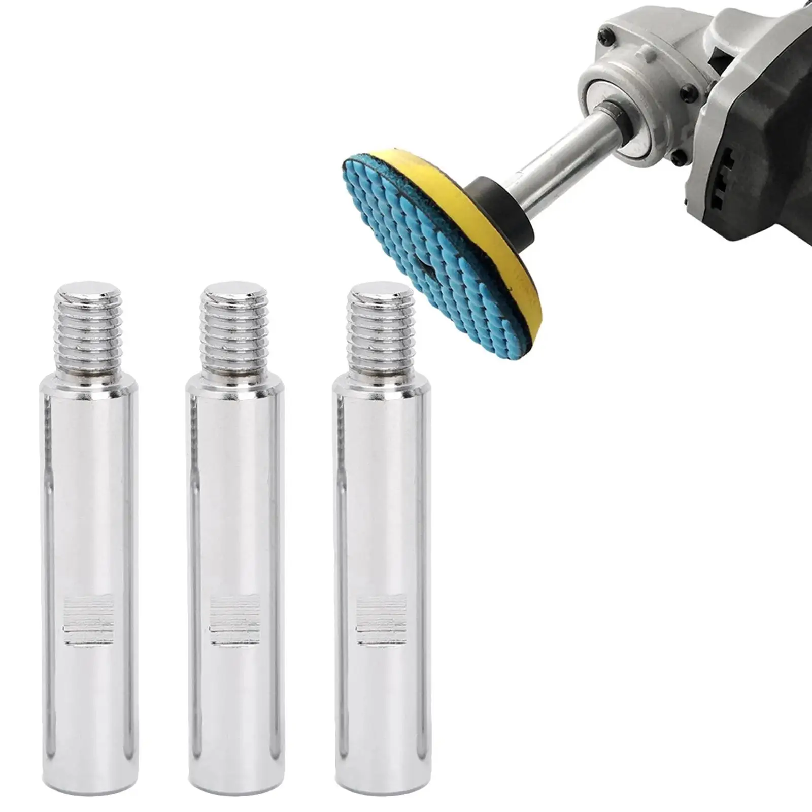 Grinder Lengthen Rod M10 Connecting Shaft 80mm Steel Extension for Angle Grinder Polishing Pads Backing Plate