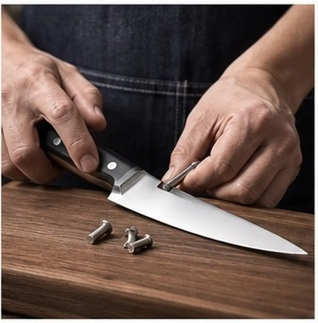 7Pairs Stainless Steel Heavy Duty Knife Handle Rivets Cutter Fasteners Kitchen Chef Cutlery Knife Making Pins Grip Nails