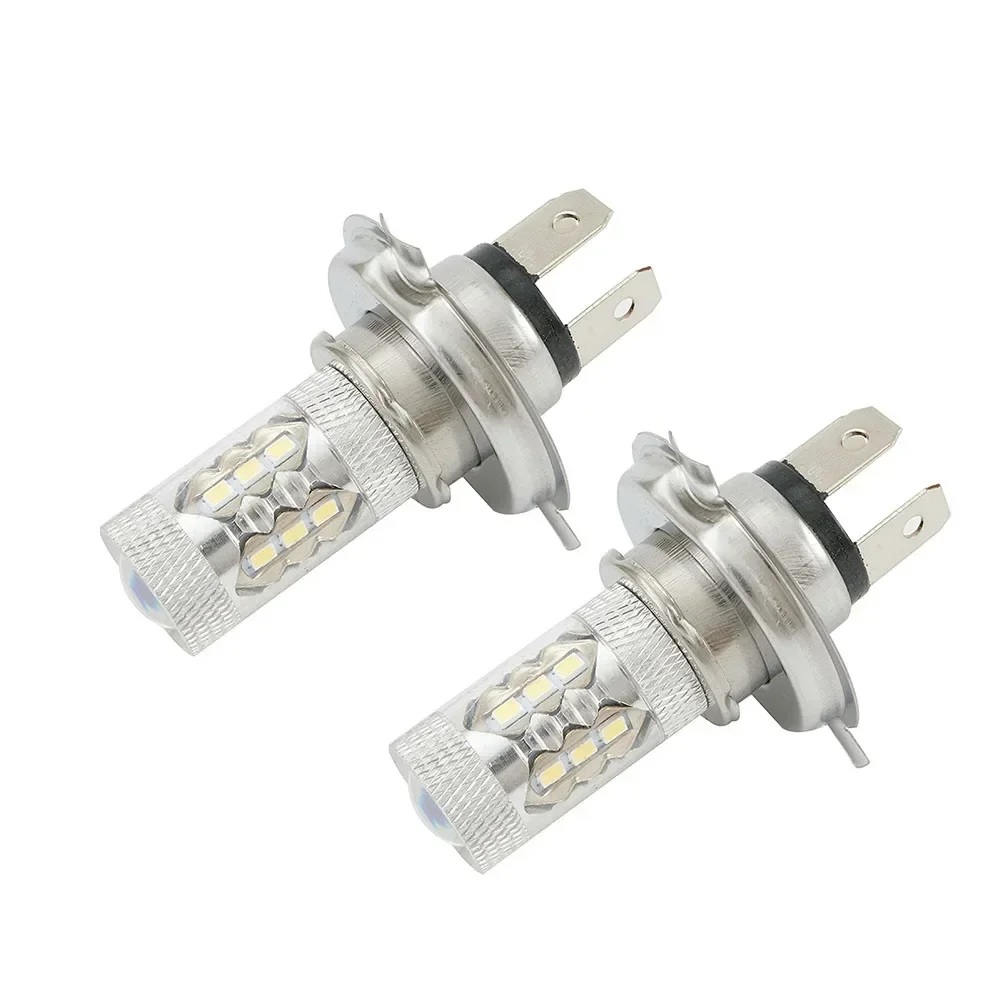 Koplamp LED Mistlampen DRL 800lm/stk X 80 W Wit H4 HB2 Grootlicht aluminium Sliver 2 Stuks koop Hot Nieuwe