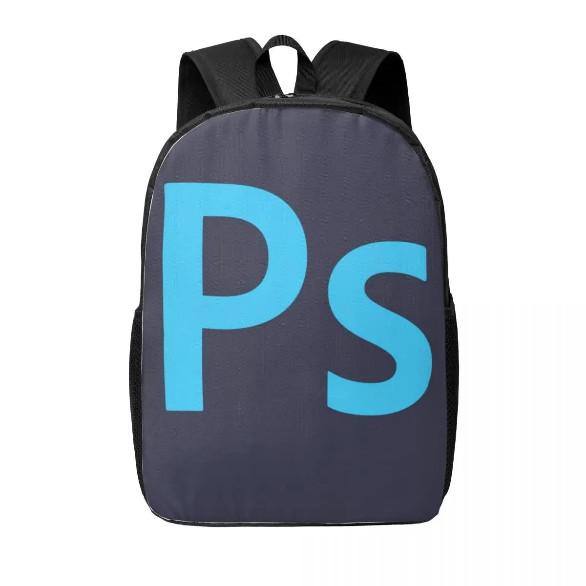 Custom Photoshop_6RBKIZ Backpacks Women Men Boys Girls Bookbag Laptop Rucksack Shoulder Bag Large Capacity