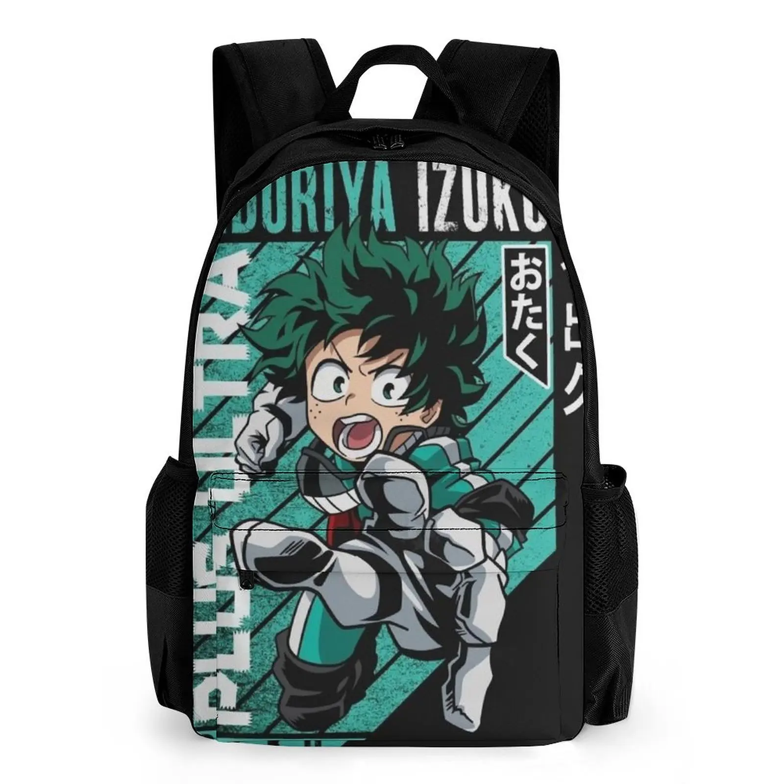 Mochila escolar personalizada con patrón de Hero Academy 3d, mochila de Anime de la temporada de regreso a la escuela, mochila de gran capacidad con bolsillos