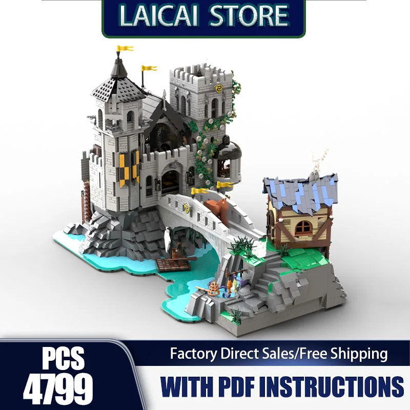 

Medieval Castle Model Moc Building Bricks Serpent's Citadel Model Technology Modular Blocks Gifts Christmas Toy Sets Assembly