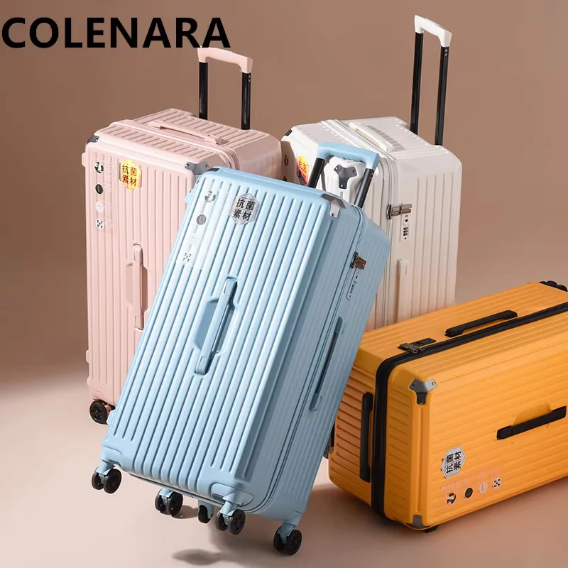 COLENARA Women's Suitcase Large Capacity Trolley Case Cart Style Travel Bag 24