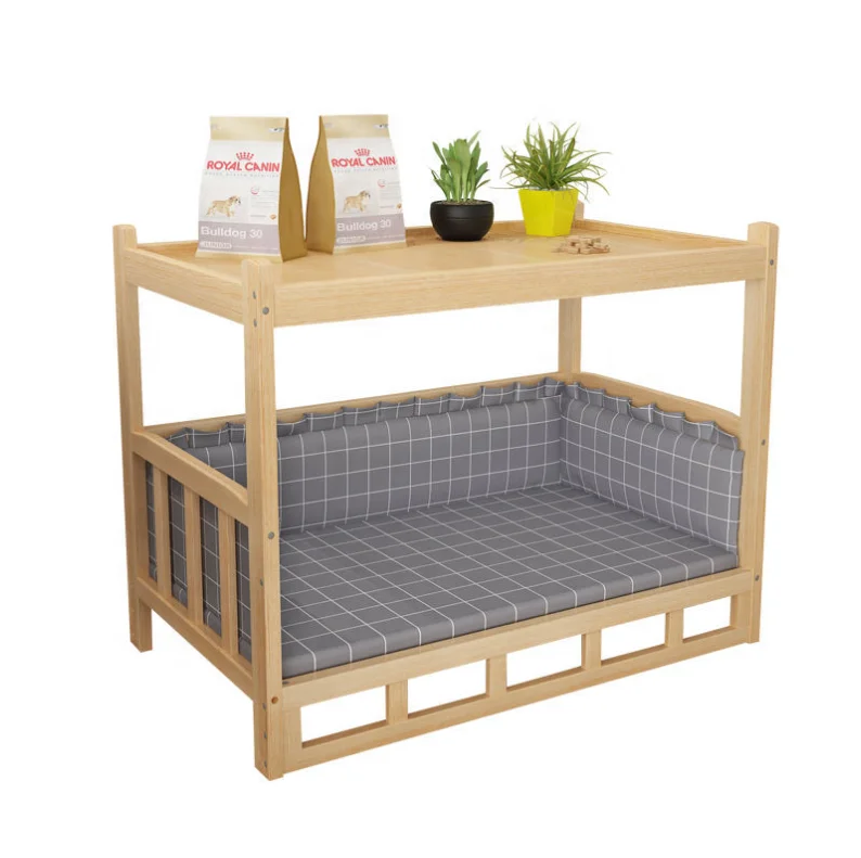 Customized Indoor Pet Products Pet House Plus Cat Dog Bunk Beds Pet Furniture Durable Eco-friendly Large Wooden Luxury 7-15 Days