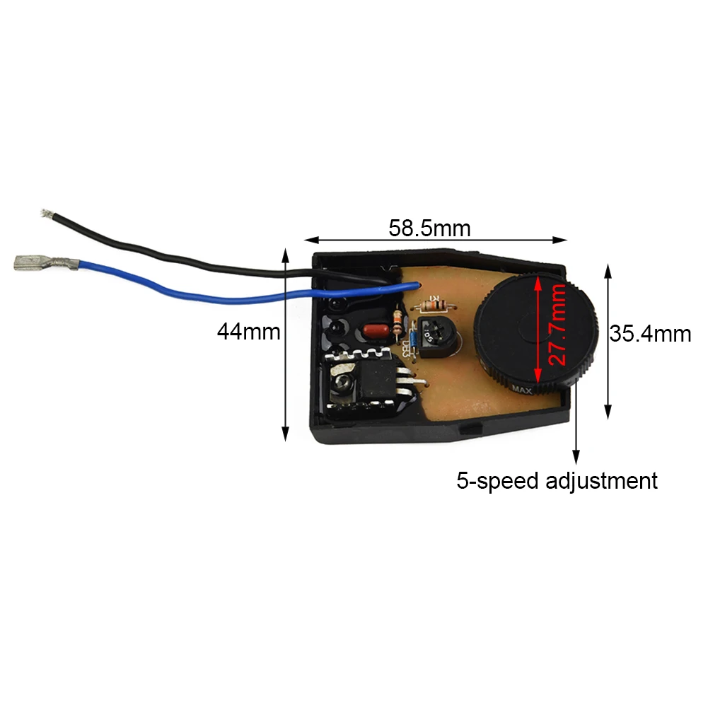 High Qulity Angle Grinder Switch 5-Speed Adjustment Adjustment Angle Grinder Speed Speed Control Switch 120V 5-Speed