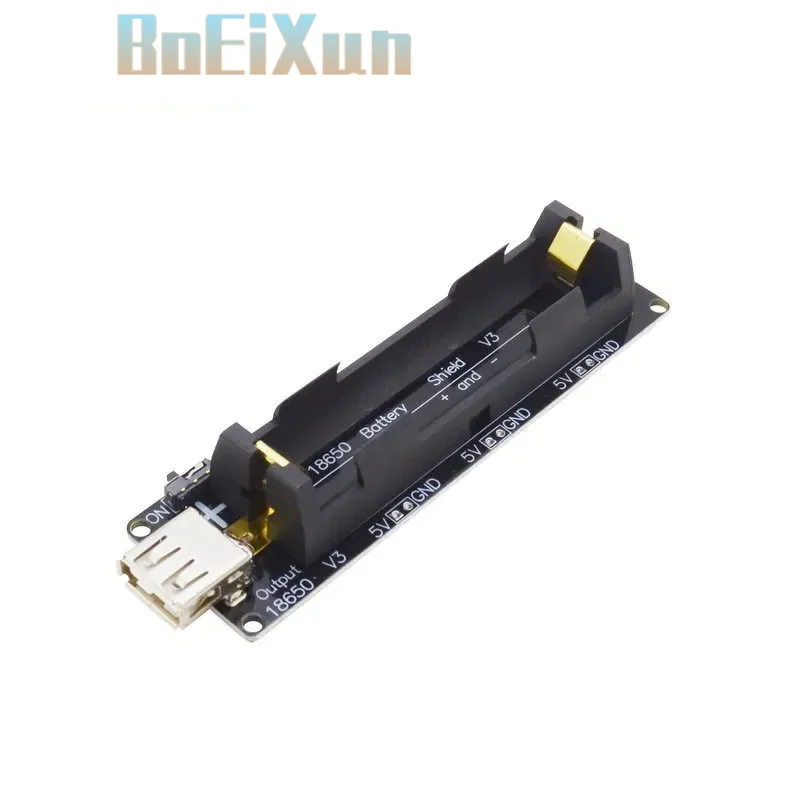 18650 Battery Charge Shield V3 for ESP32 ESP32S, Micro USB & Type-A Port, 0.5A Charging Board for Wemos & Raspberry Pi