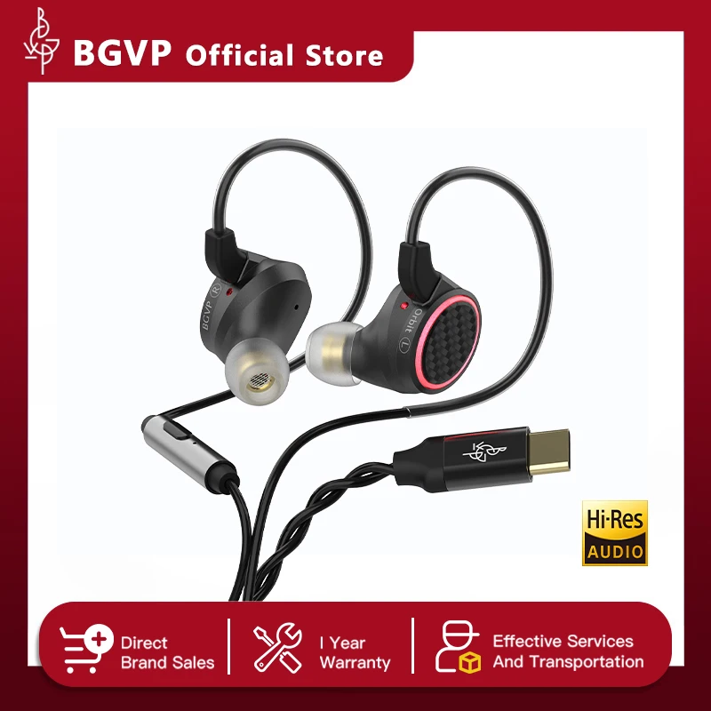 BGVP Orbit 3 Driver Gaming IEM 2DD+1 Planar Magnetic Unit FPS Earphone