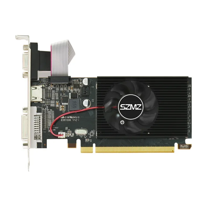 SZMZ AMD Radeon Video Card R5 230 2GB Graphic Card Office GPU Computer Graphics Card for Base Use Placa De Video