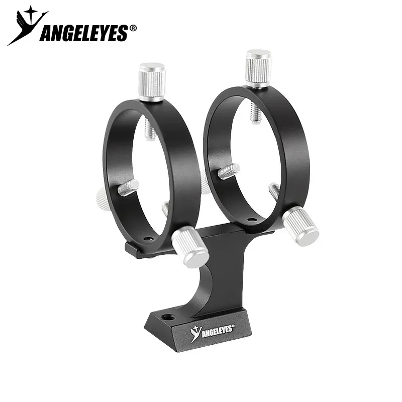 Angeleyes 50mm Adjustable Finder Scope Bracket Aluminium 6-Point Screw Mount for Guidescope Astronomical Telescope Accessory