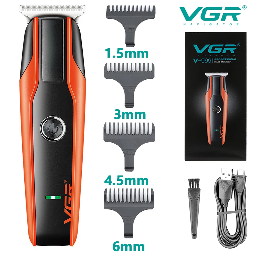 

VGR Hair Cutting Machine Rechargeable Haircut Machine Cordless Hair Trimmer Professional Hair Clipper Trimmer for Men V-999