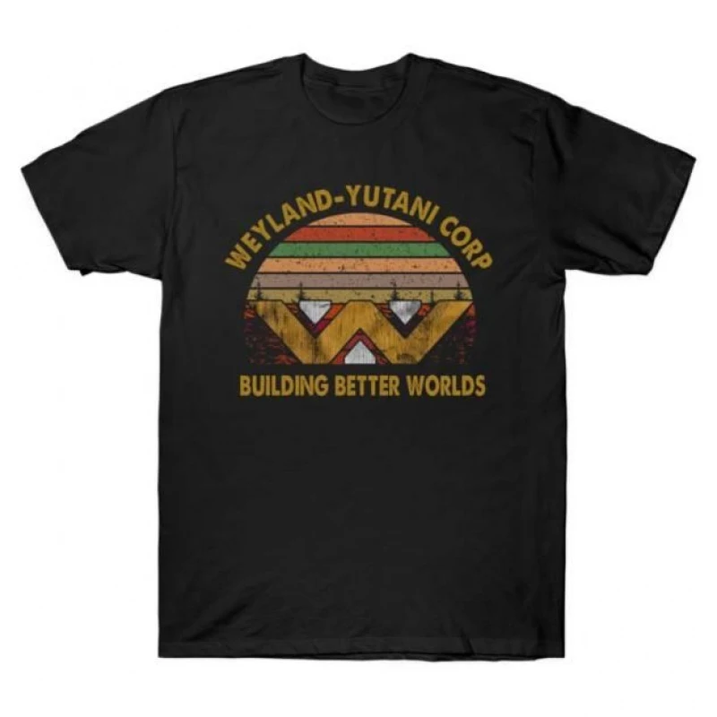 

Building Better Worlds 0412 Sci-Fi Alien Gift T-Shirt Weyland LV-426 Xenomorp Horror movie Graphic clothes All size tops S-6XL