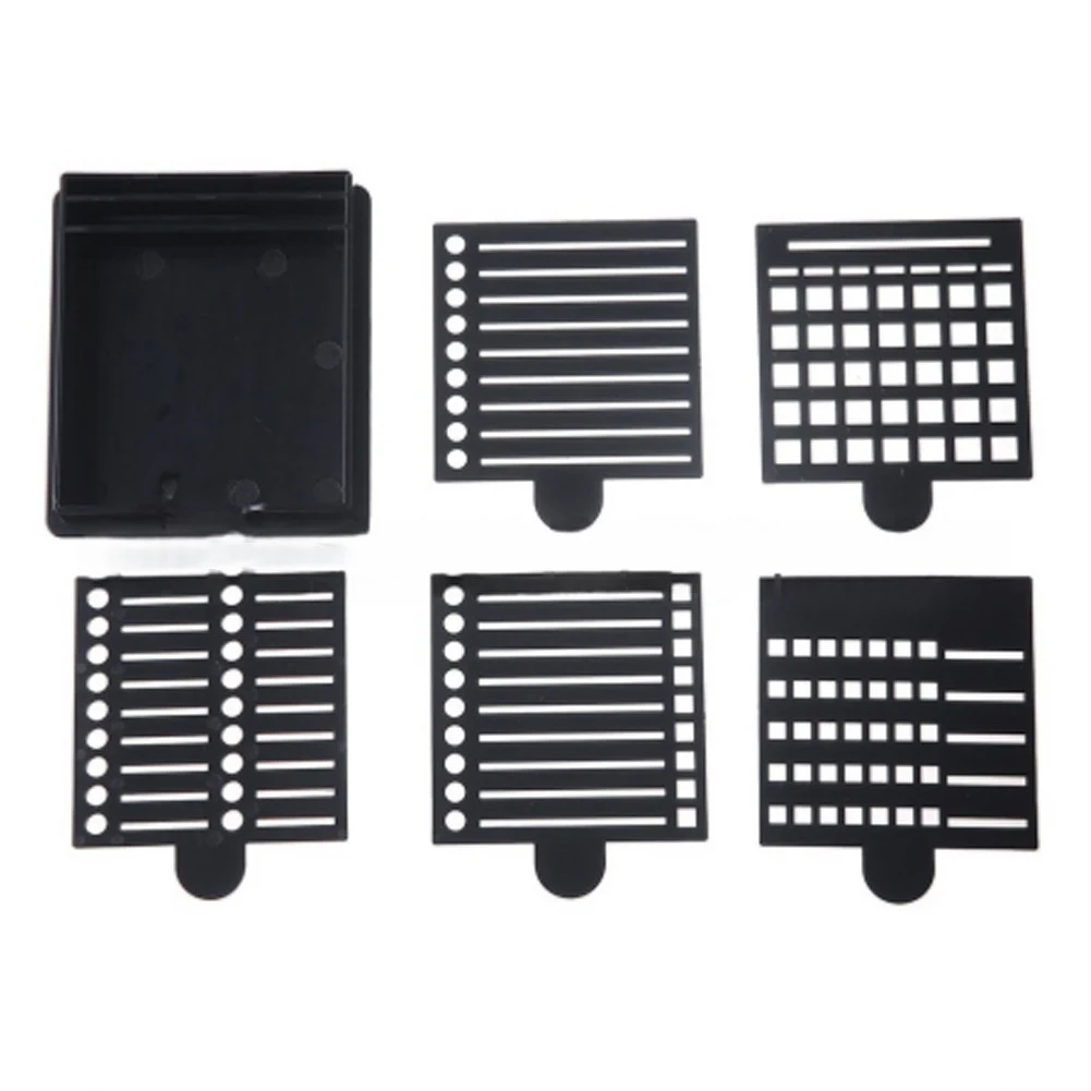 Note Holder Set With Stencil Template Compact Notepad Dispenser For Home Office Student Teacher Memo Organization Tool