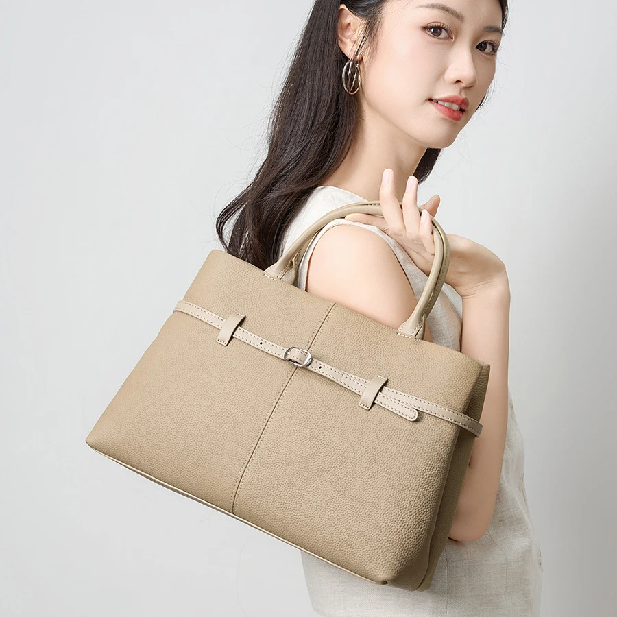 

Новые женские сумки, сумки-тоут большой вместимости, роскошные сумки на ремне высокого класса, универсальные повседневные сумки из воловьей кожи первого слоя, сумки для пригородных поездок и покупок