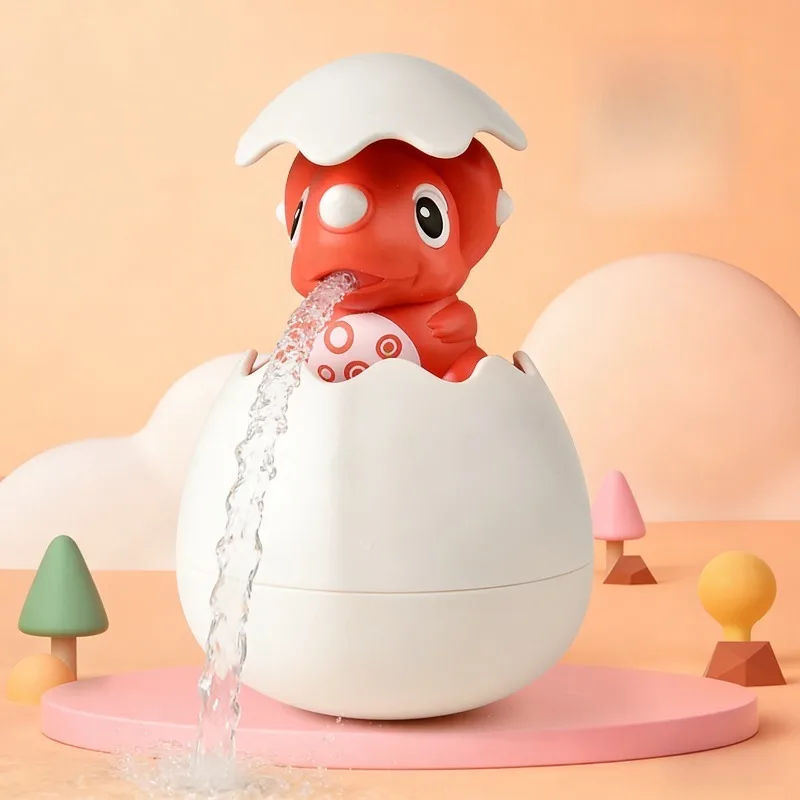 لعبة رذاذ الماء لاستحمام الطفل، لعبة استحمام حمام الطفل، لعبة رأس دش بيضة الديناصور، يمكن أن تطفو للتفاعل بين الوالدين والطفل #5