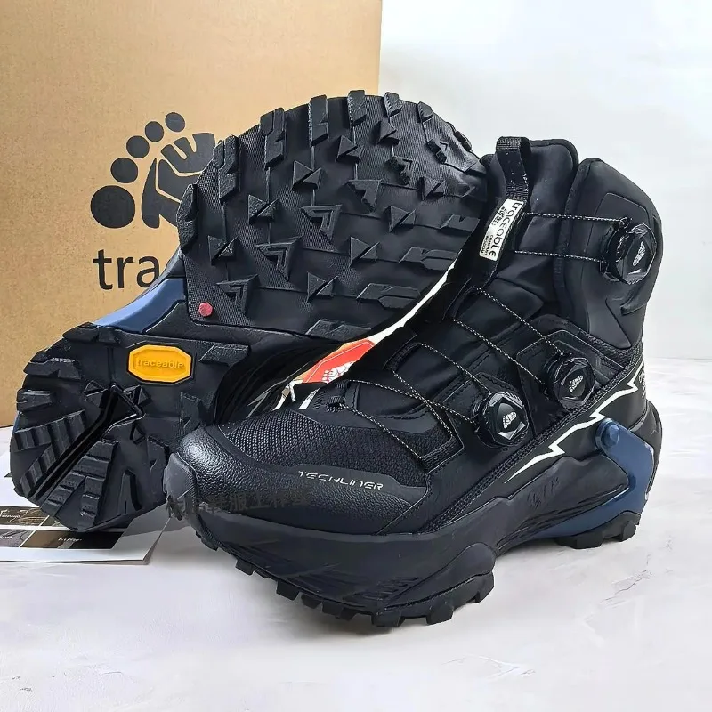 Professionelle Wanderschuhe für Damen und Herren, Schwarz-Silber, Outdoor-Schuhe, Unisex, Hochwertige Trekking-Stiefel, Bergschuhe für Paare – Detail 2