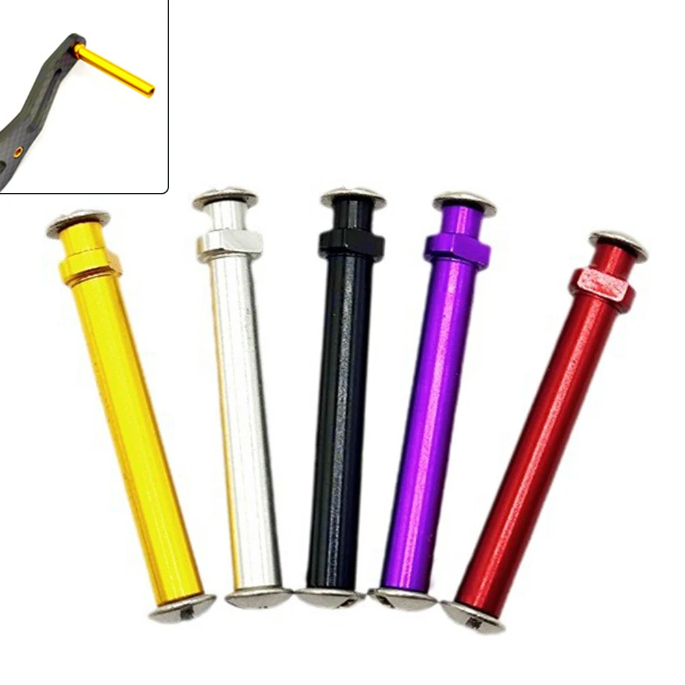 5pcs Fishing Reel Handle Knob Shaft 4mm Aluminum Alloy Axle Pin For Daiwa Spinner Baitcasting Reel Accessories