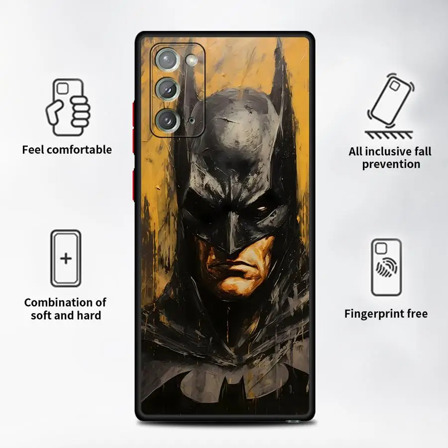 Marvel Hero Oil Painting Style Phone case for Samsung Galaxy Note 20 Ultra 10 Note10Plus Note 9 8 S10 4G S9 S8 Plus funda cases