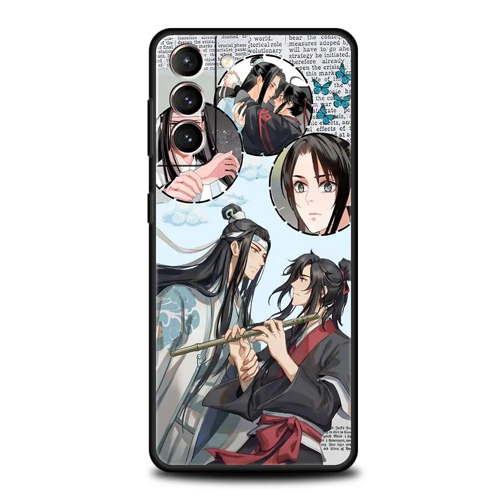 Anime Mo Dao Zu Shi MDZS Phone Case For Samsung Galaxy S22 S21 S20 Ultra FE 5G S10E S10 S9 S24 Plus S23 Cover Black