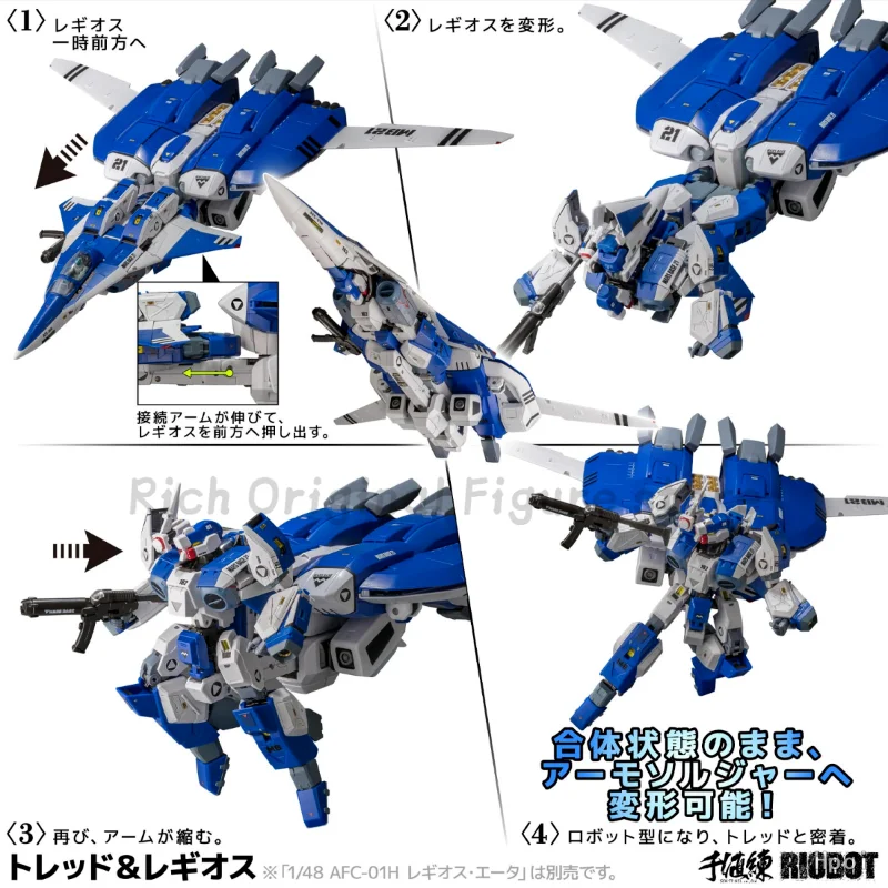 【Pre-vendita】 Sentinella originale RIOBOT Genesis Climber Mospeada AB-01H Battistrada Anime 1/48 Action Figure Modello Giocattoli Ornamenti