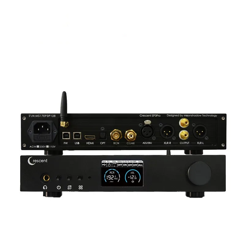 

R-070 D6s ES9038Pro Decoding Amp All-in-one DAC Headset HD-MI BT Fully Balanced Clock Input