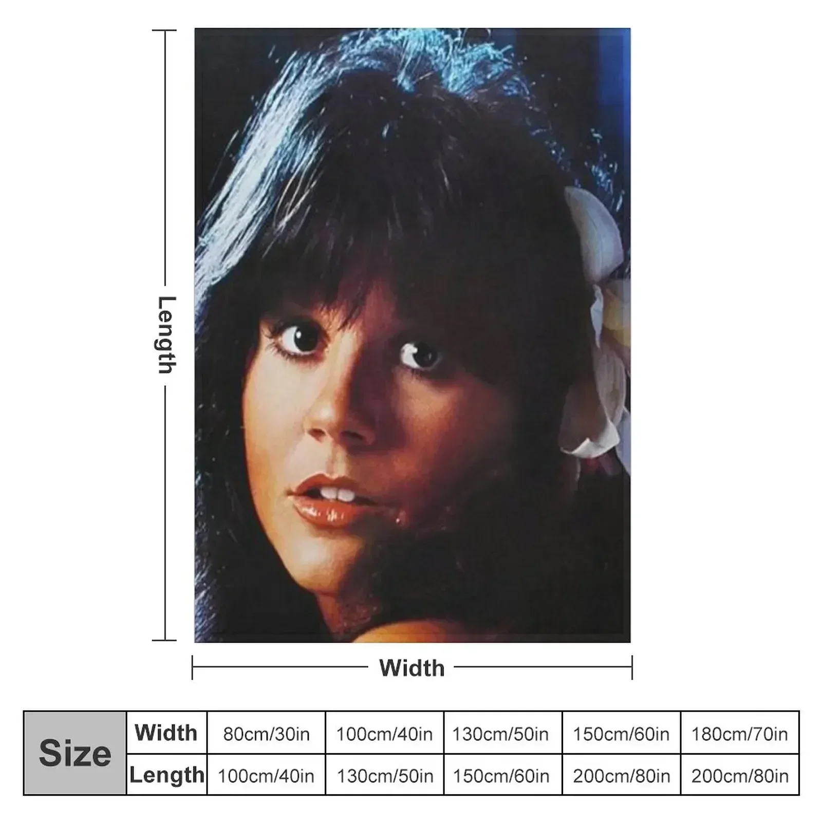 Linda Ronstadt Beautiful Pict Poster Throw Blanket Soft Beds Baby Blankets