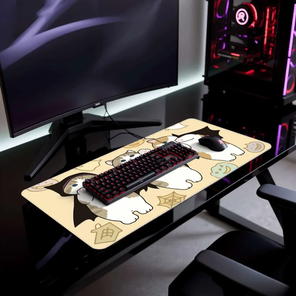 Halloween-themed large mouse pad and keyboard pad alfombrillas para escritorio коврик для мышки alfombrillas gaming