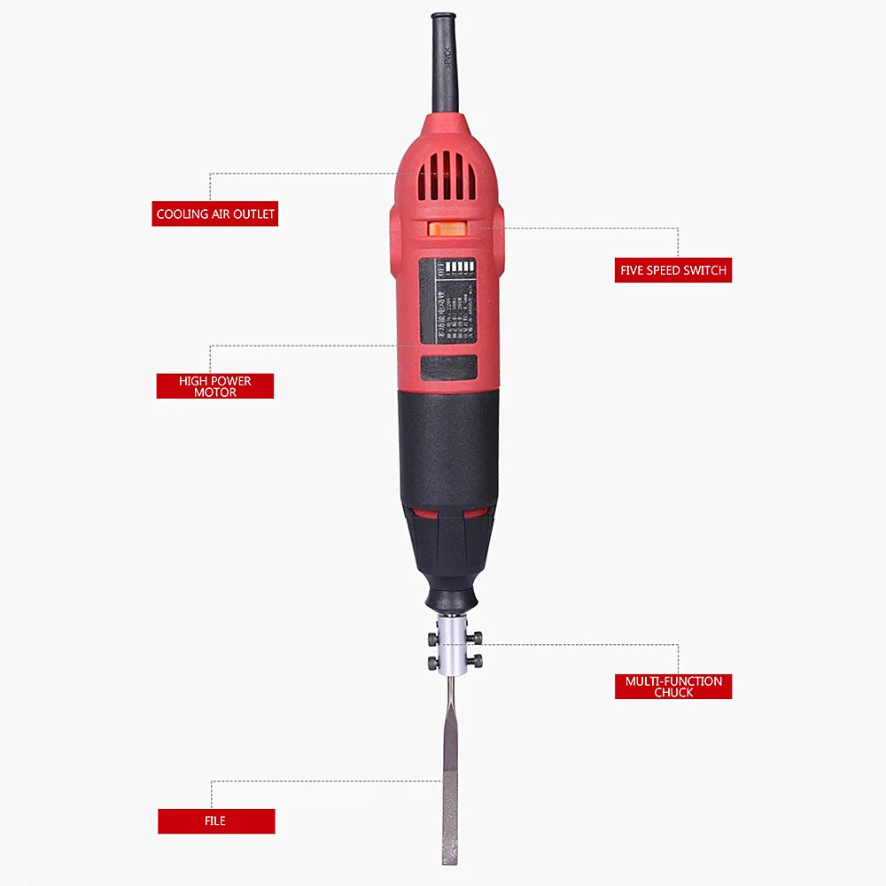 Electric File Pneumatic File Machine Grinder and Trimming Mold Reciprocating Saw Grinding Machine Power Tools 200W 220V
