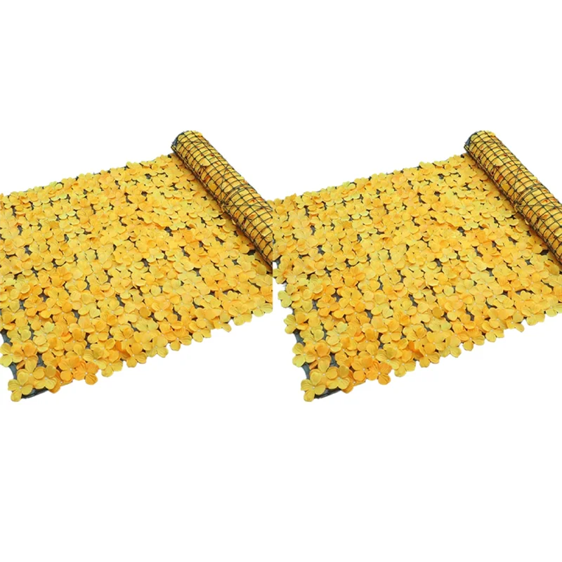 ABHU искусственный цветочный забор, водонепроницаемые лепестки, устойчивые к ультрафиолетовому излучению, свадебное украшение для двора и сада