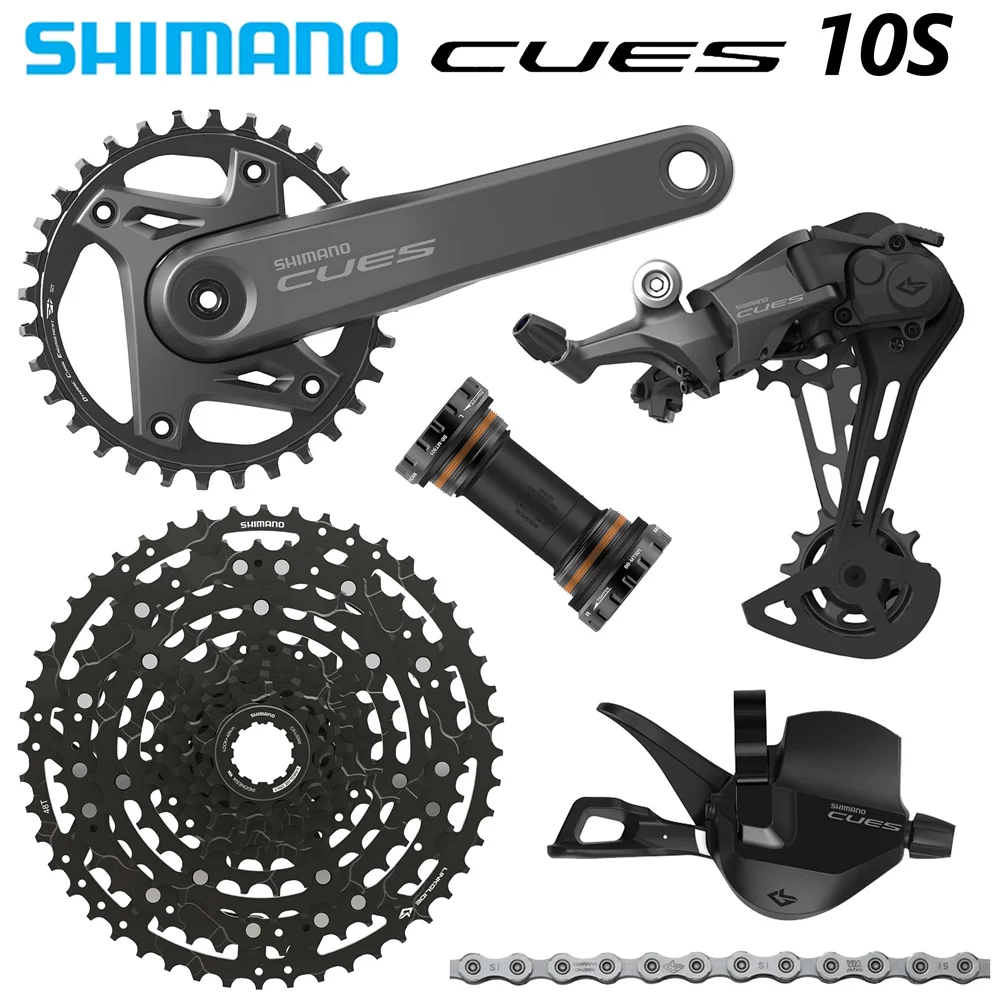 SHIMANO CUES U6000 1X10 Speed Groupset  SL-U6000-10R Rear Derailleur SGS 11-48T CN-LG500 170/175mm Crankset Original