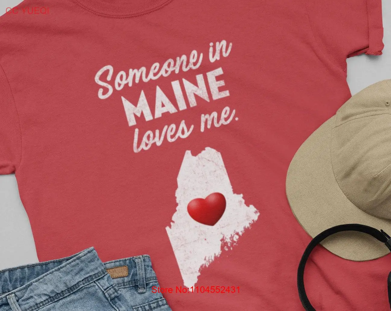 

Maine Someone In Loves Me T Shirt long or short sleeves