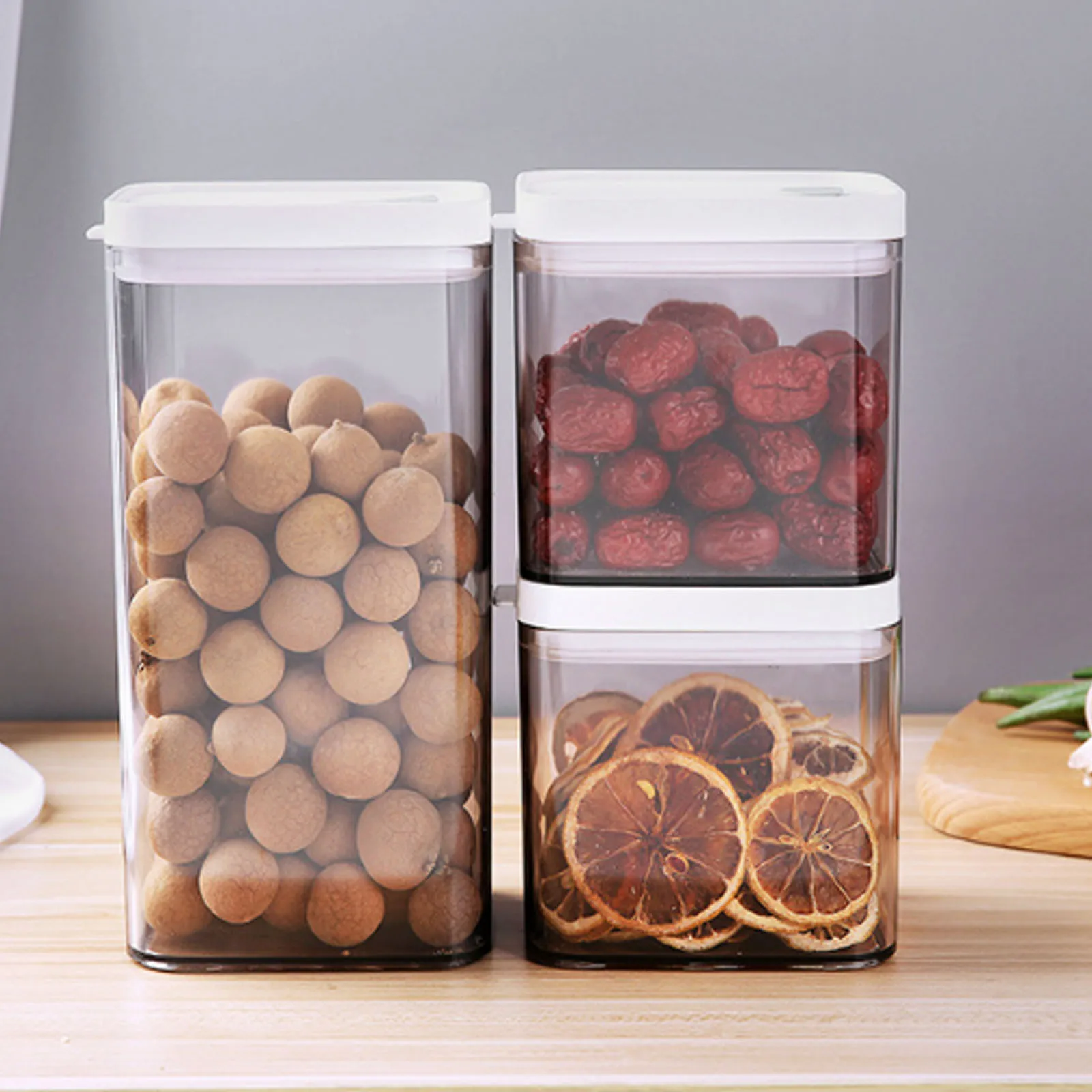 

1Pcs Kitchen Food Preservation Box Compact Sealing Storage Container Smooth Easy Clean for Refrigerator Organization Food Fresh