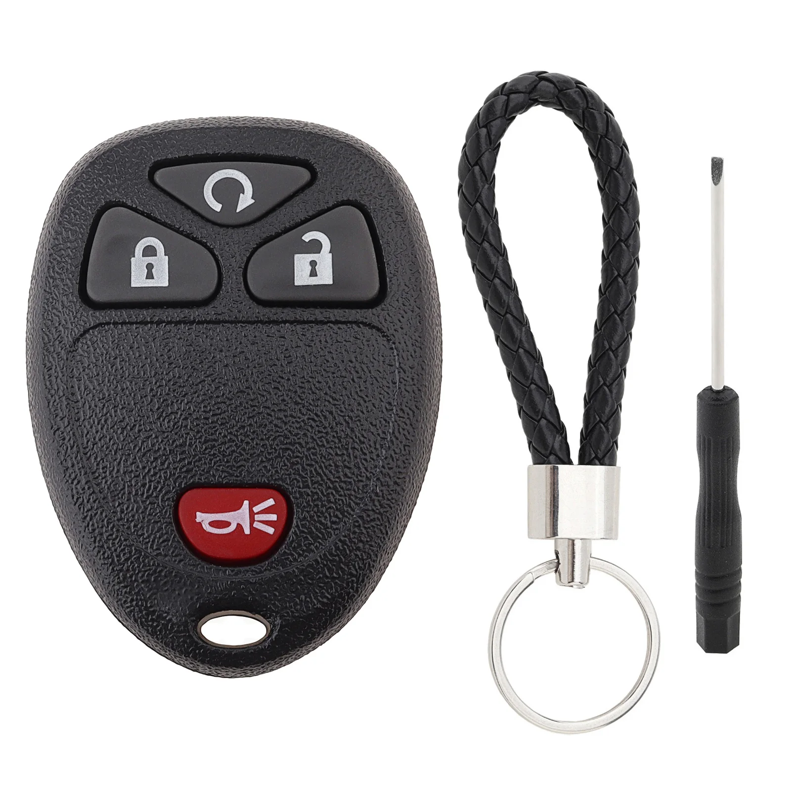 4 Buttons Car Remote Key Fob Shell Case Fit for Chevy Avalanche Silverado Escalade Suburban Yukon Tahoe Equinox Key Shell Cover