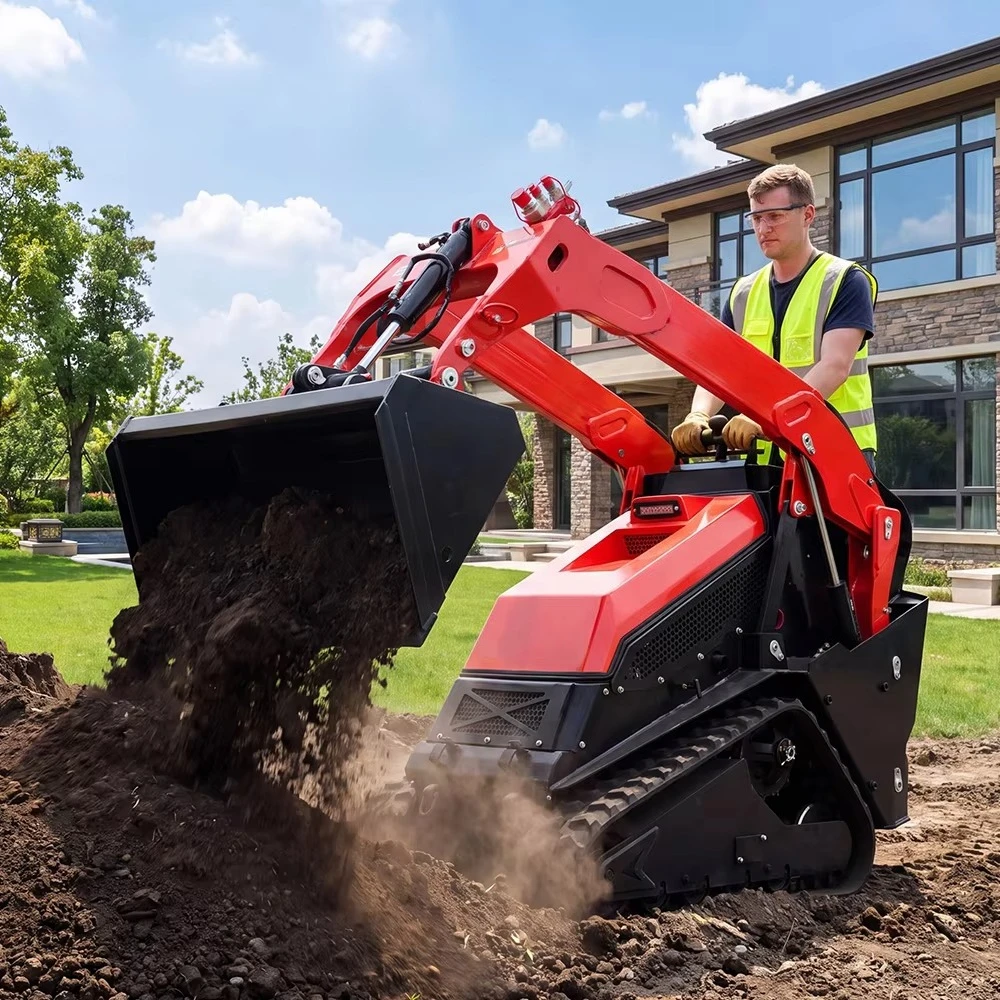 Auxiliary Hydraulic Output Skid Steer Loader Fit Grapple Bucket For Branch Waste And Construction Debris Handling
