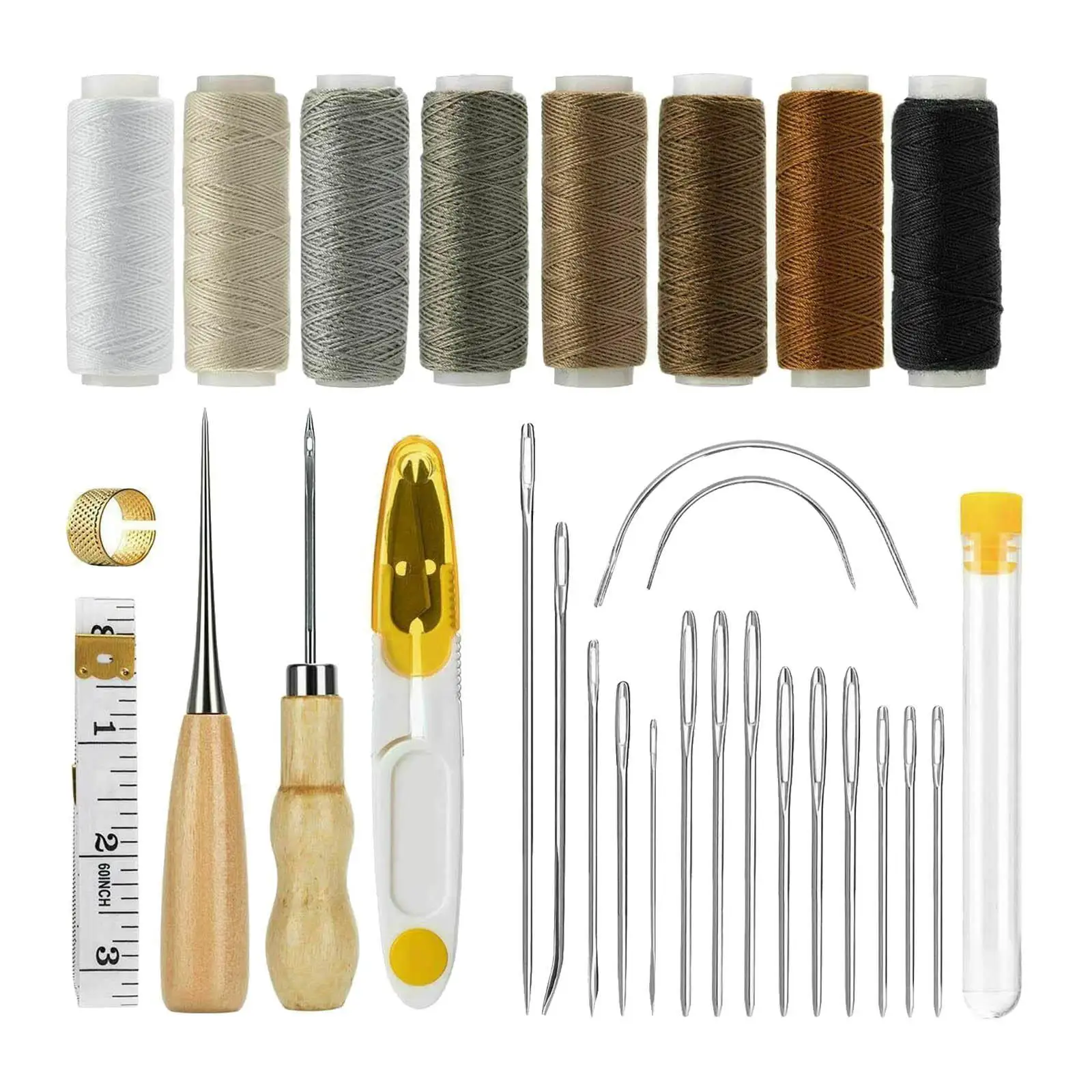 29Pcs Leather Craft Sewing Leather Work Tools Set Leathercraft Accessories